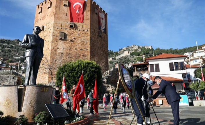 Atatürk’ün Alanya’ya gelişinin 87’nci yıl dönümü kutlanacak