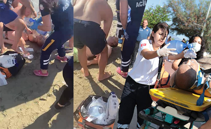 Alanya'da boğulan adama kalp masajı yapılmasına rağmen kurtarılamadı