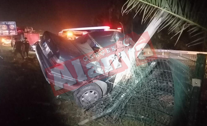 Alanya'daki kazada otomobil ikiye ayrıldı: 1 kişi öldü 