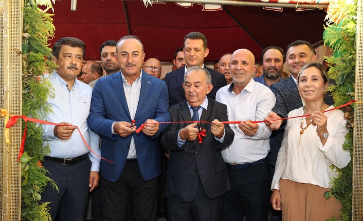 Altyapı tesisini Bakan Çavuşoğlu açtı