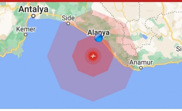 Alanya 4.7'lik depremle sallandı