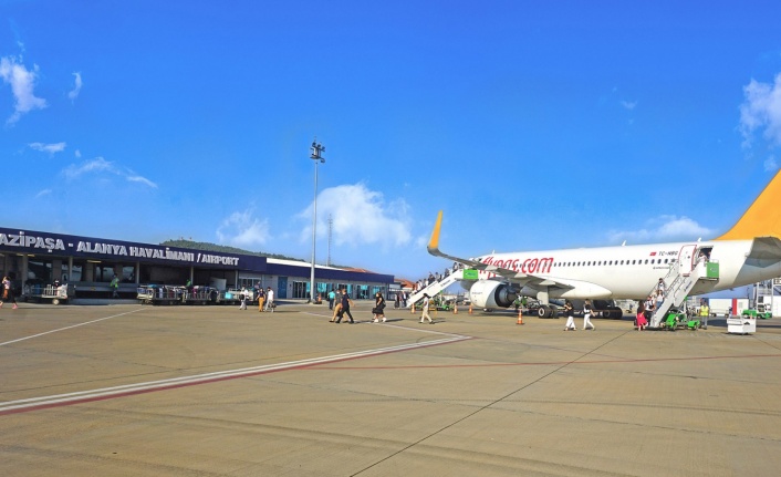 Gazipaşa-Alanya Havalimanı'na gelen turist sayısı belli oldu