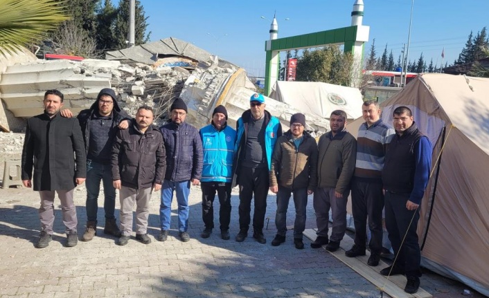 Gazipaşa din görevlilerinin deprem bölgesindeki çalışmaları devam ediyor