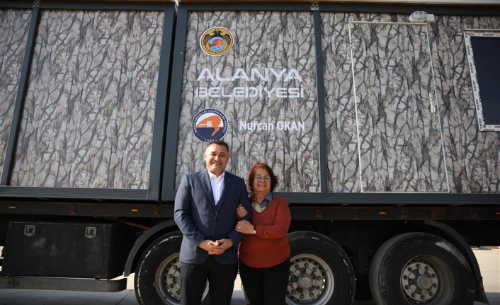 Alanya Belediyesi konteyner ev kampanyasına Alanya Kadınları Yardımlaşma Derneği’nden büyük destek