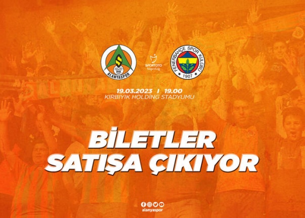 Alanyaspor-Fenerbahçe maç biletleri satışa çıkıyor
