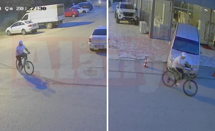 Alanya’da hırsız çaldığı bisiklete binerek kayıplara karıştı | VİDEO HABER